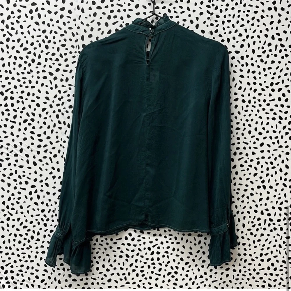 Maven West | Emerald Green Blouse - Picture 2 of 6